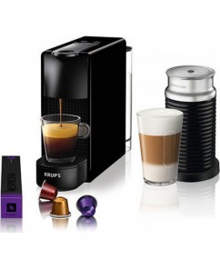 Krups Καφετιέρα Nespresso Essenza Mini & Aeroccino Μαύρο XN1118V