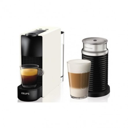 Krups Καφετιέρα Nespresso Essenza Mini & Aeroccino Άσπρο XN1111S