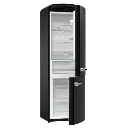 Gorenje Ελεύθερος Ψυγειοκαταψύκτης RETRO 195 ONRK193BK Black