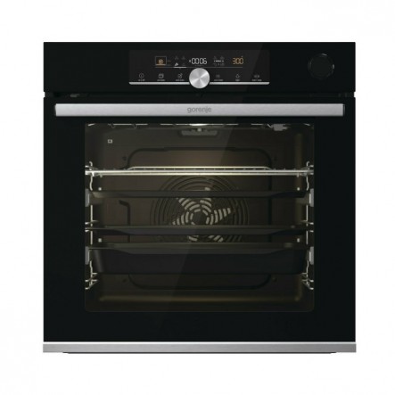 Gorenje Εντοιχιζόμενος Φούρνος PYRO Ατμού BPSAX6747A08BGWI Μαύρος