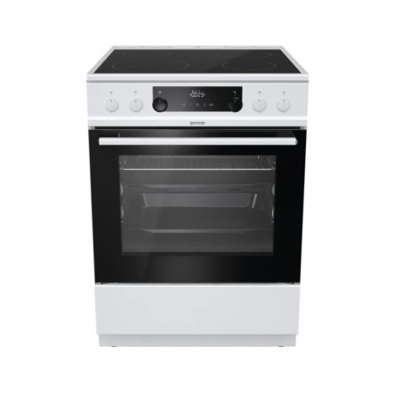 Gorenje Ελεύθερη Κεραμική Κουζίνα ECS6350WPA Λευκή